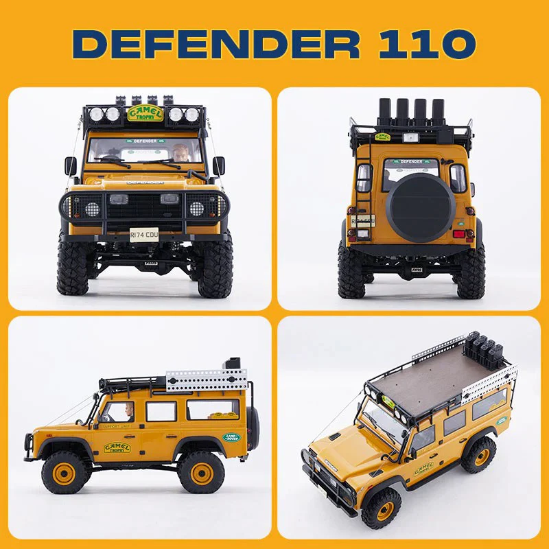 Crawler FMS 1/10 Land Rover Defender 110 FCX10 Scaler ARTR kit (RS) FMS11045RS - Image 6
