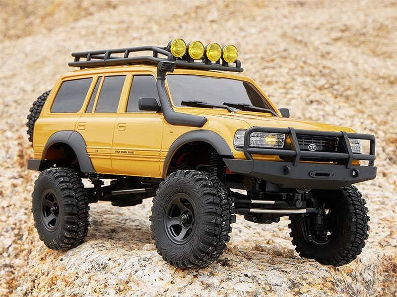 Crawler FMS 1/18 Toyota LC80 jaune FCX18 Prêt à rouler 11831 RTR - Image 3