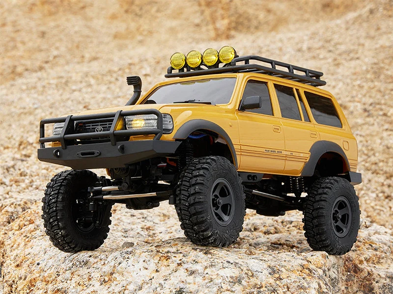 Crawler FMS 1/18 Toyota LC80 jaune FCX18 Prêt à rouler 11831 RTR - Image 4