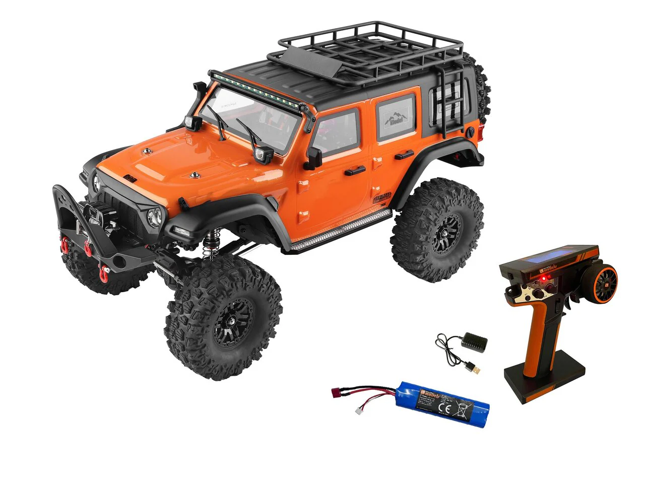 DF Models Crawler RC DF-04S PRO 1/10 Scale orange – Brushless RTR