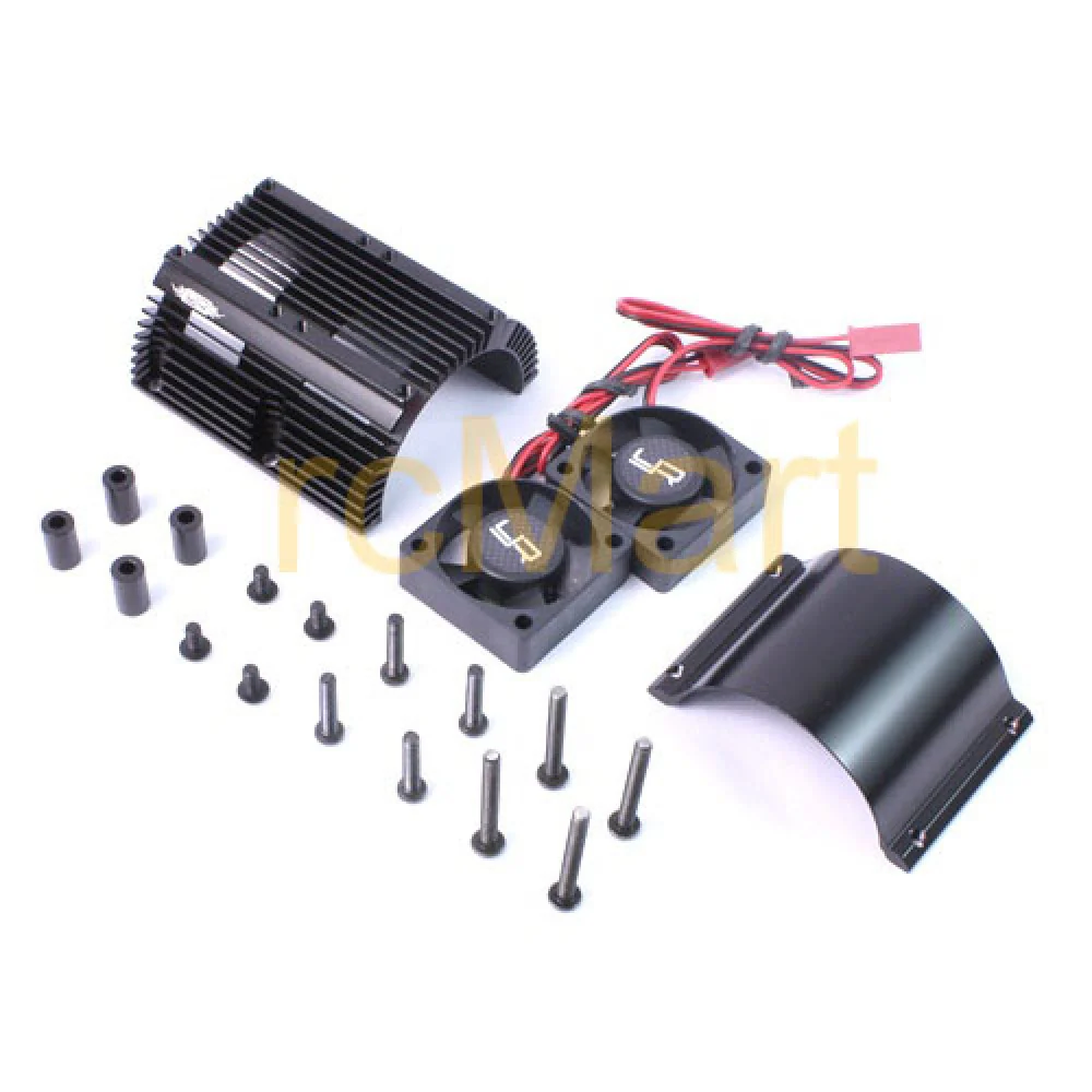 Dissipateur thermique avec ventilateurs Twin Tornado haute vitesse pour moteurs 1/8