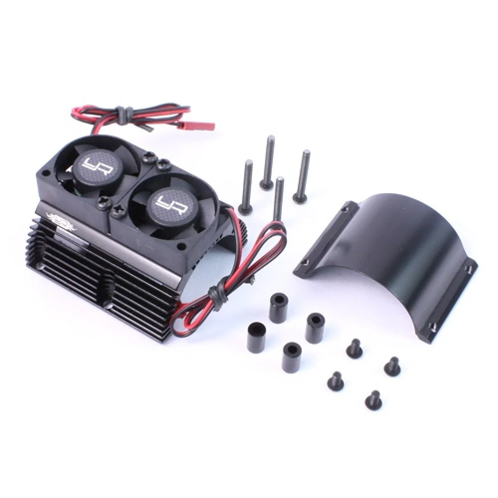 Dissipateur thermique avec ventilateurs Twin Tornado haute vitesse pour moteurs 1/8 - Image 2