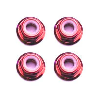 Ecrou M3 fastrax bride rouge (4pcs) - FTM3RF