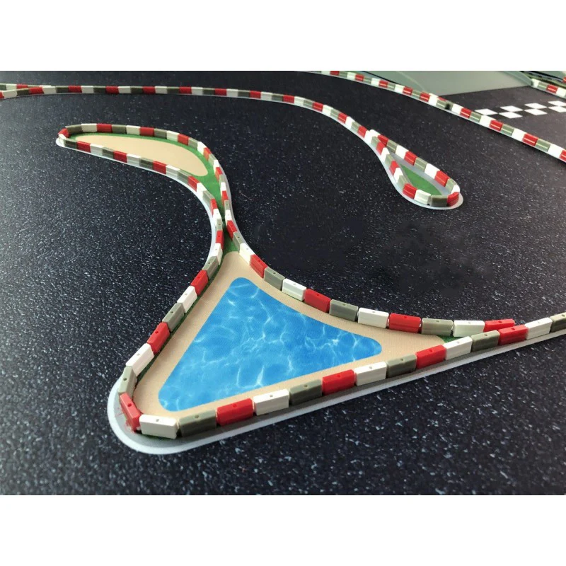 Elements de rail en plastique blanc pour piste turbo Racing (50 pcs)  - TB-760075 - Image 2