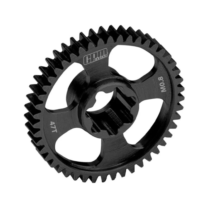 Engrenage principal en acier au carbone 47 dents module 0,8 noir GPM TRX MiniMaxx - GPMTXMM047TSBK