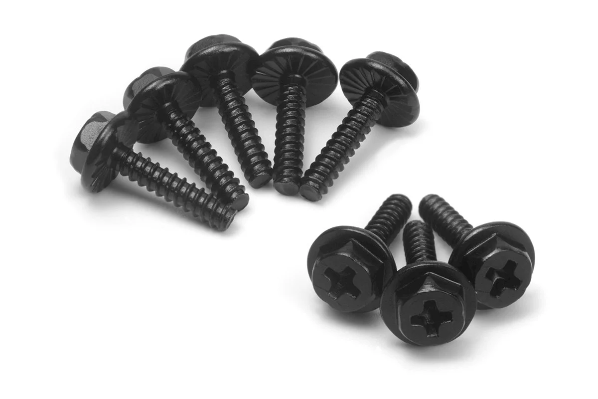 Boulons de blocage de roue ST2.6*12mm (8 pièces) Blackzon Spryte - 540333