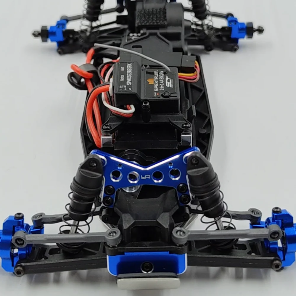 Ensemble de moyeu avant en aluminium C noir pour buggy Losi 1/24 Micro-B 2WD - Image 2