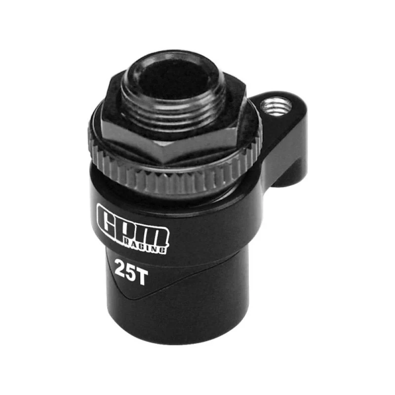 Ensemble de sauve servo en aluminium noir 25T GPM TRX MiniMaxx GPMTXMM025TSHBK