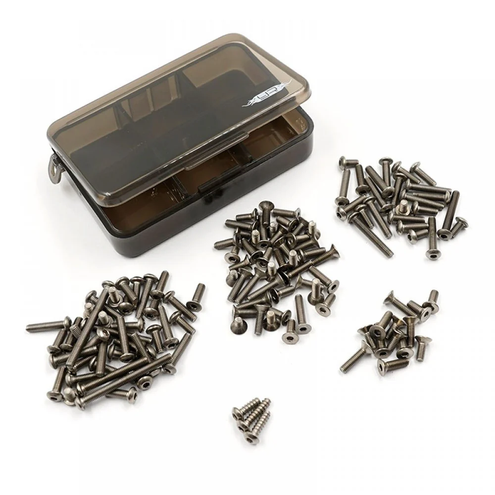 Ensemble de vis en titane assorties avec boîte pour Tamiya BBX (BB-01)