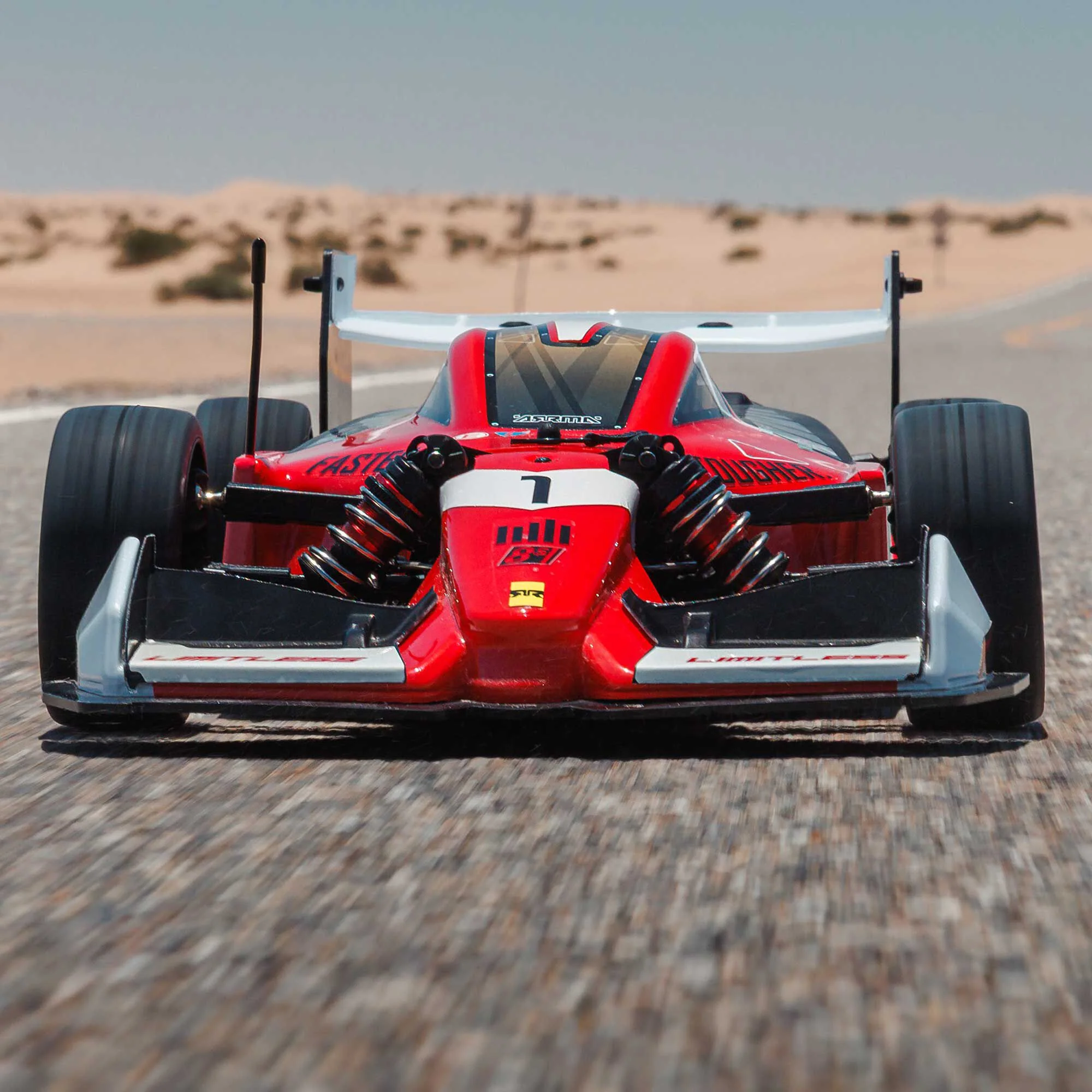 Formule 1 Limitless ARRMA 1/7 8S AVC 4X4 RTR Brushless Rouge/Noir - ARA7816T1 - Image 16