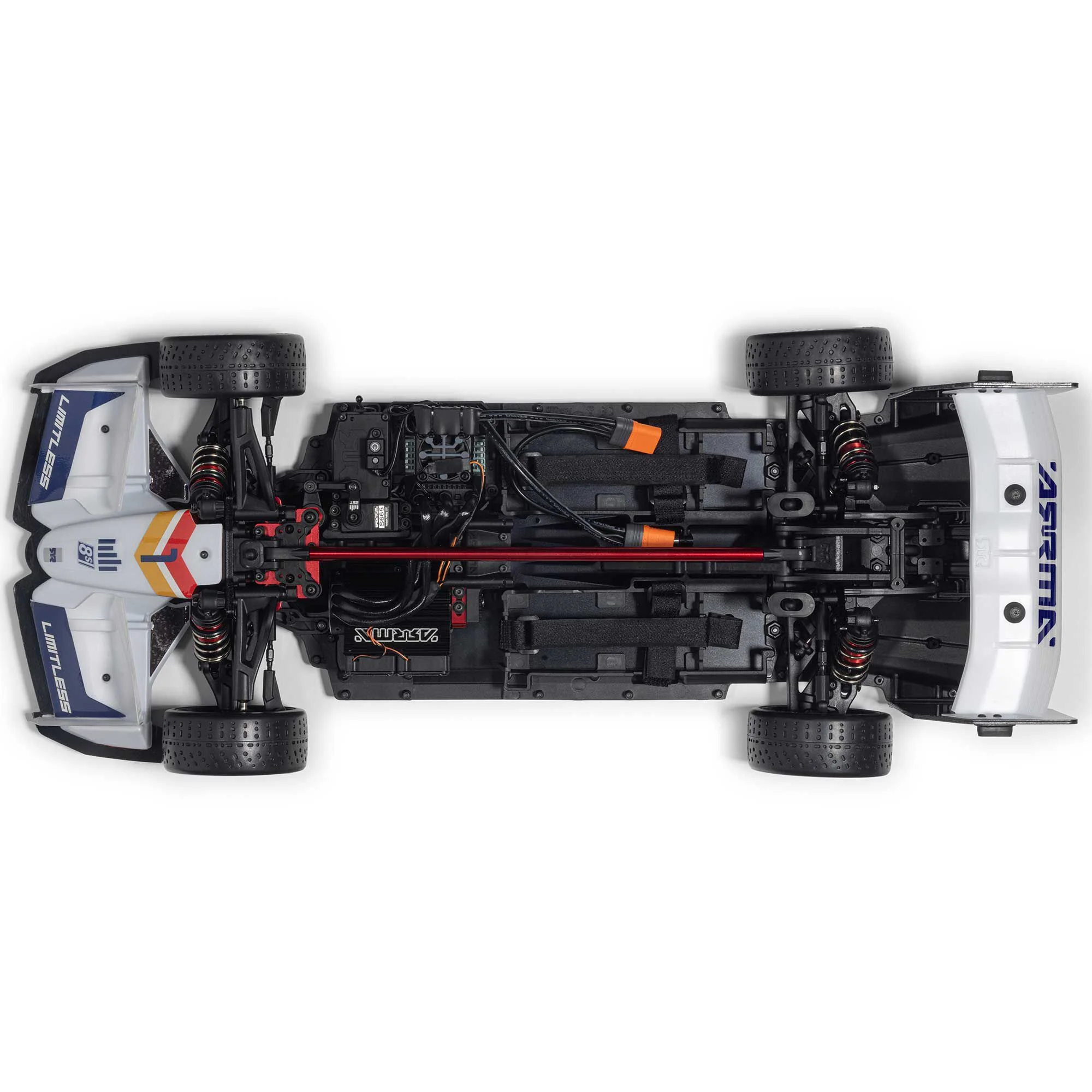 Formule 1 Limitless ARRMA 1/7 8S AVC 4X4 RTR Brushless Blanc/Bleu - ARA7816T2 - Image 6