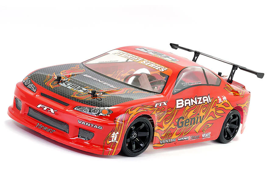 Voiture RC Drift 1/10 FTX Banzai RTR rouge