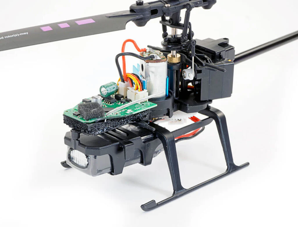 Hélicoptère RC Mono rotor Kootai F03 4 voies Flybarless jaune vert - Image 10