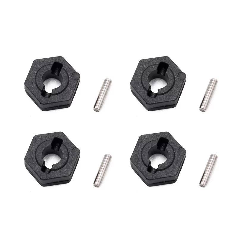 Hexagone de roues + clavette (x4) Xmid Hobbytech MID-021