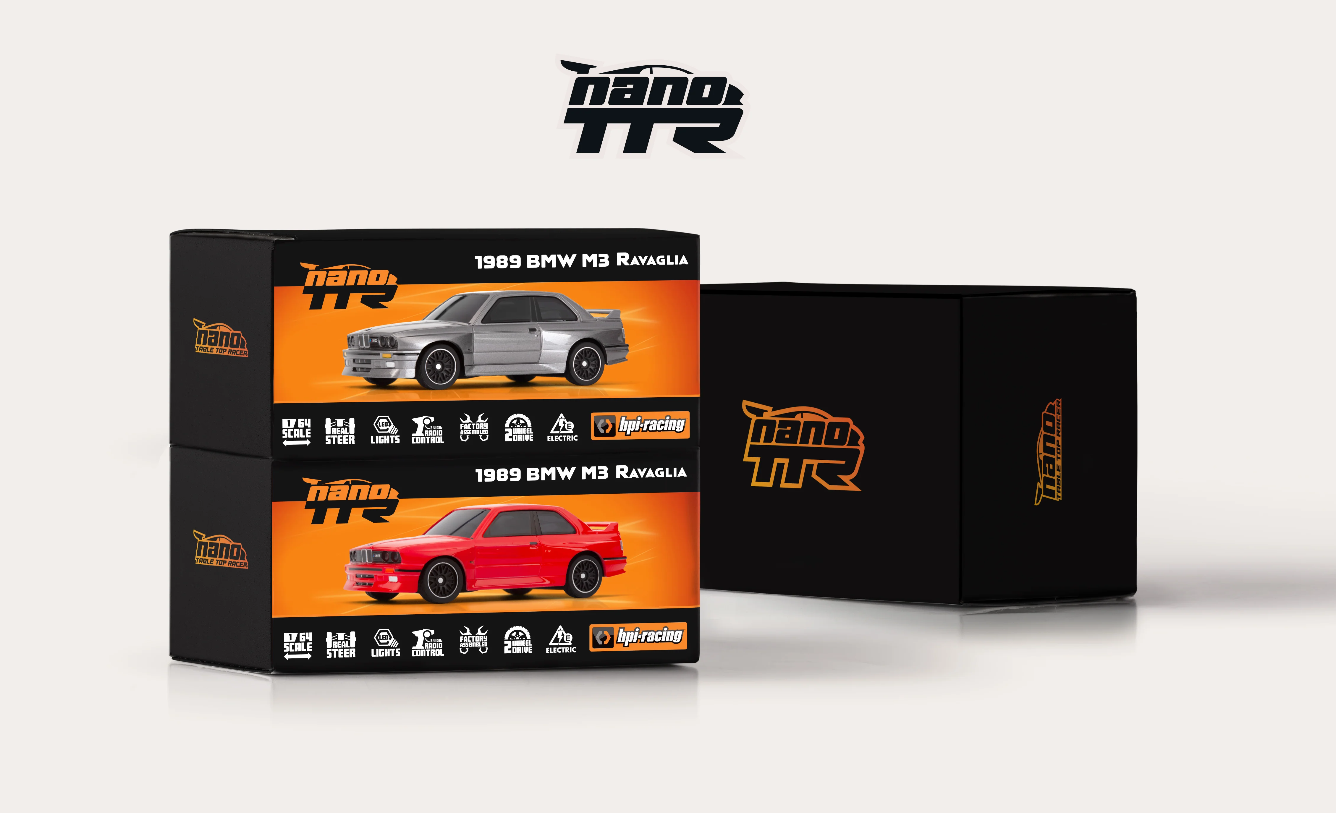 HPI 1/64 nano TTR 1989 BMW M3 E30 Ravaglia RTR-X 160991 grise - Image 9