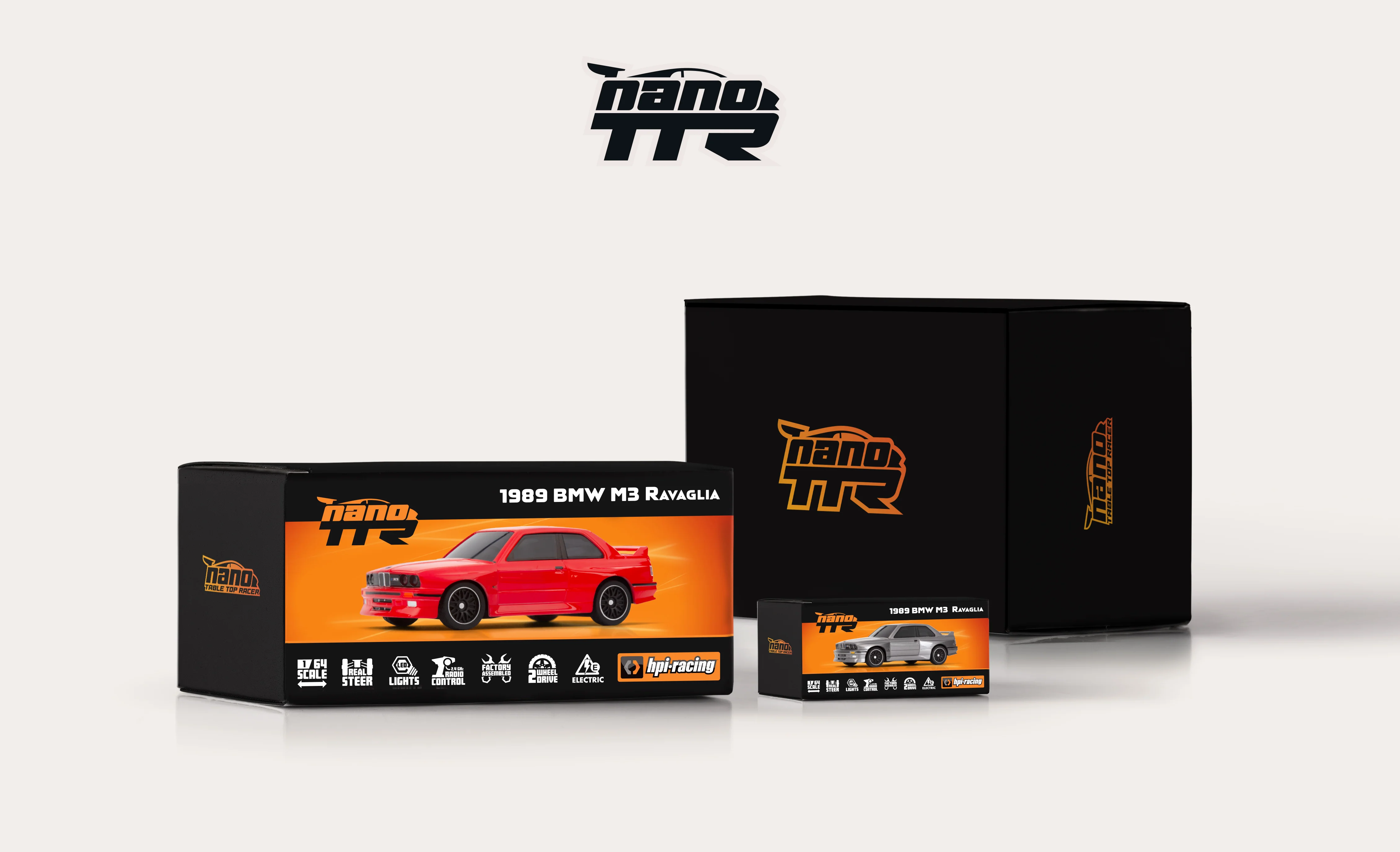 HPI 1/64 nano TTR 1989 BMW M3 E30 Ravaglia RTR-X 160990 rouge - Image 5