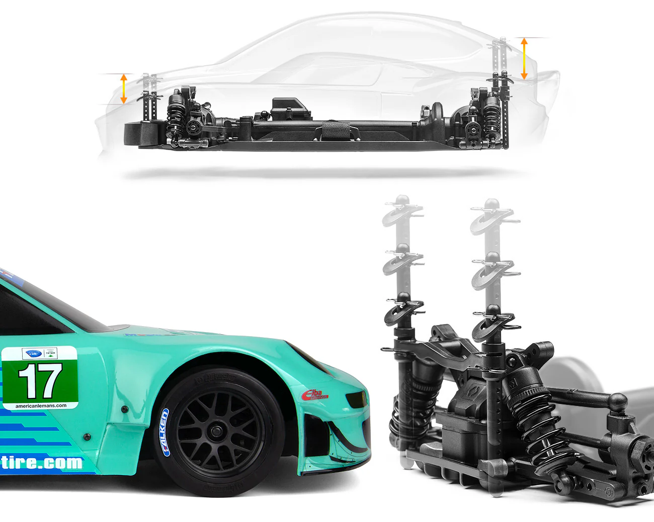 HPI Racing Sport 3 Porsche 911 GT3 RSR Falken FLUX - HP160781 - Image 10