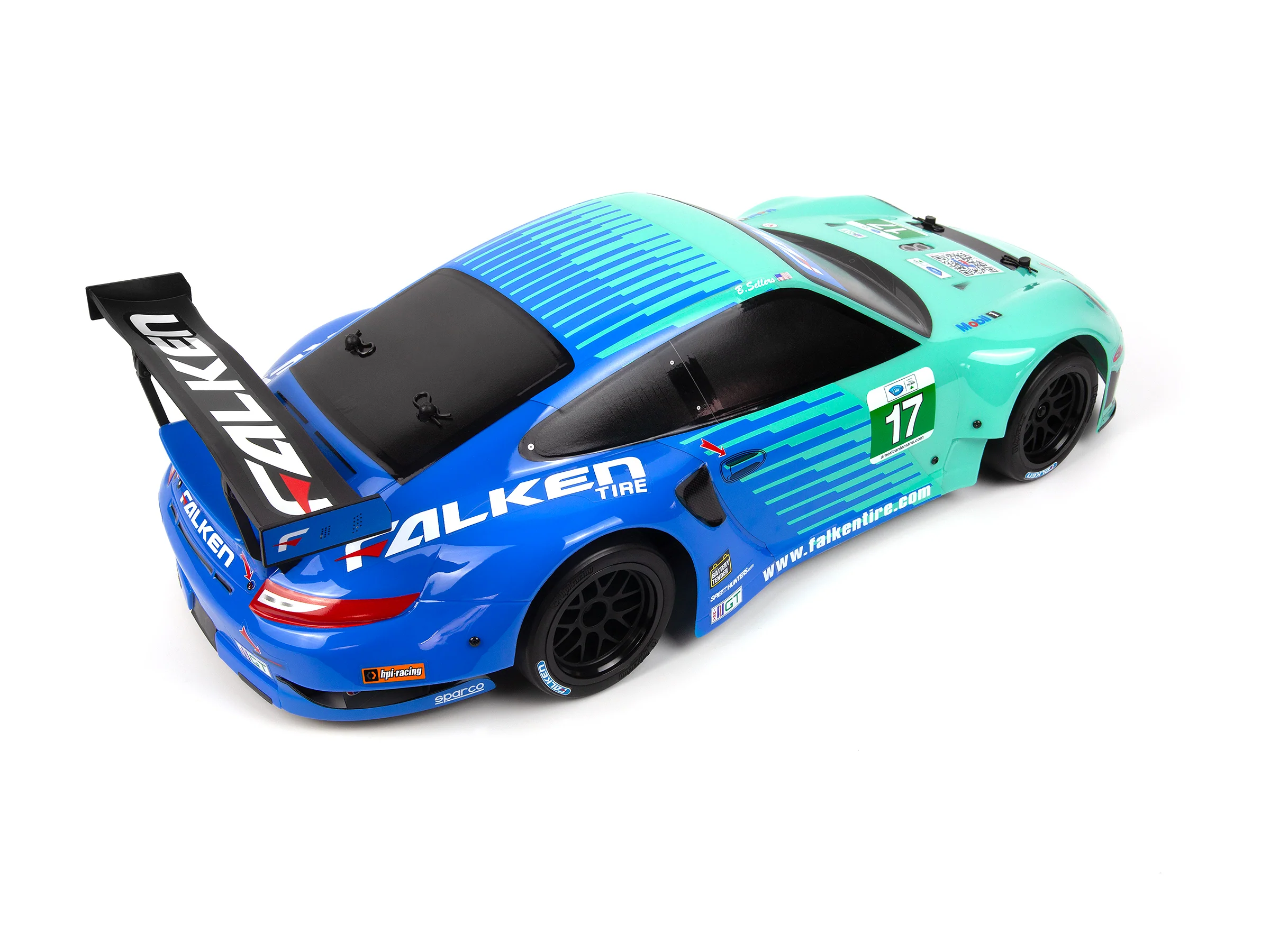HPI Racing Sport 3 Porsche 911 GT3 RSR Falken FLUX - HP160781 - Image 14