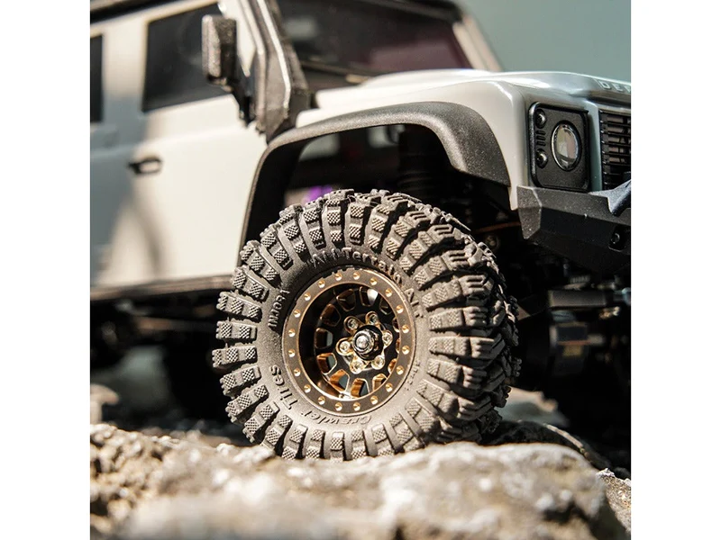 Injora 4 jantes 1.0 Beadlock alu avec poids laiton 42grs crawlers 1/24 1/18 - Image 5