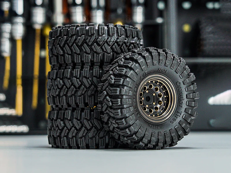 Injora 4 jantes avec pneus 1.0 Beadlock pour crawlers RC 1/24 1/18 - Image 5