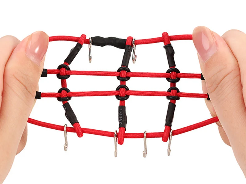 Injora Filet à bagages rouge pour mini crawlers 1/24 1/18 RC - Image 3