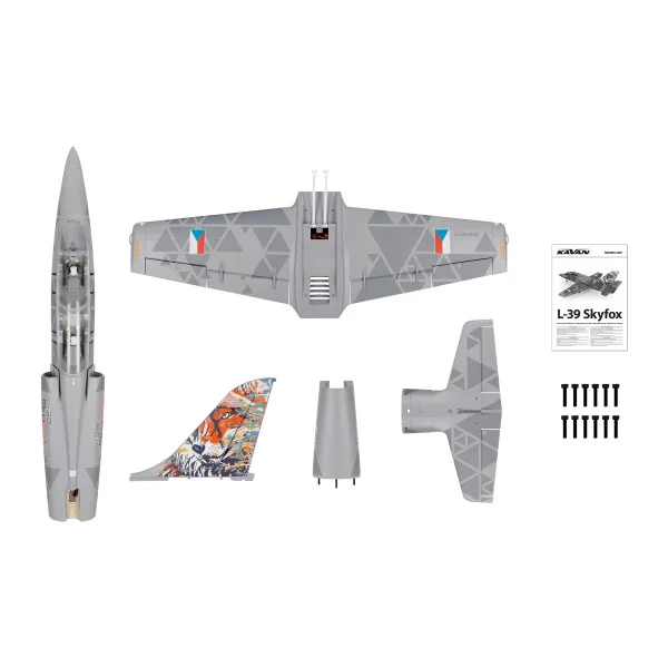 Jet Kavan L-39 Skyfox 1088mm gris - Image 7