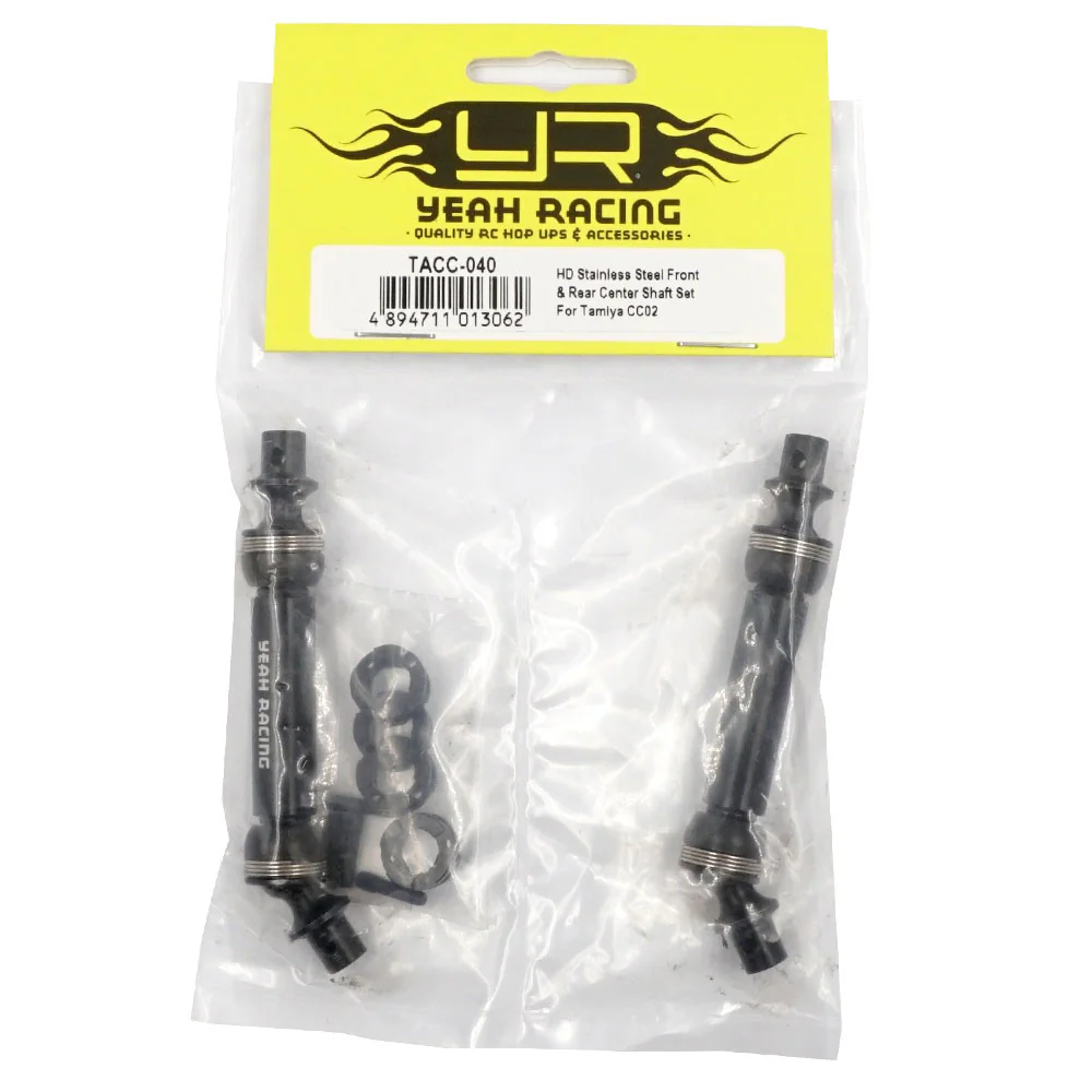 Jeu d'arbres centraux avant et arrière en acier HD, pour Tamiya CC-02 CC-02L CC-02M - Image 2