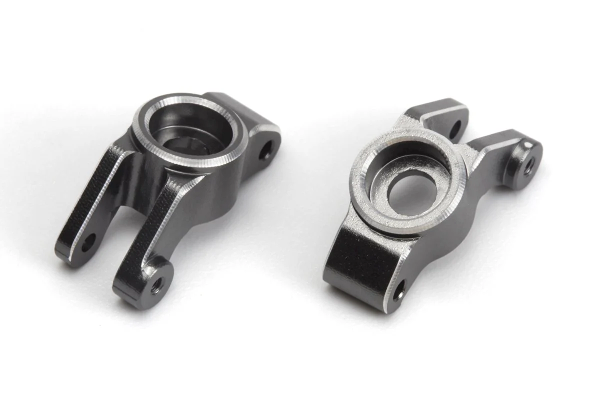 Jeu de moyeux arrière en aluminium Maverick RC (gauche/droite/gris) - MV150859