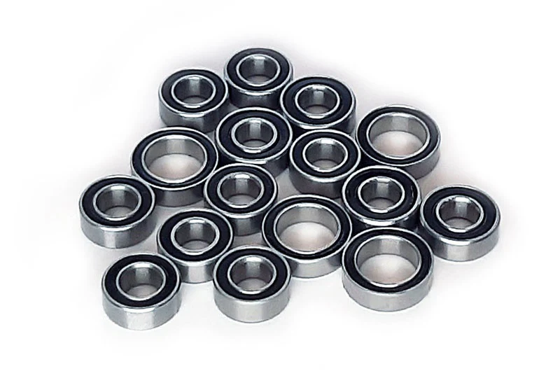 Jeu de roulements à billes avec joint en caoutchouc H-SPEED pour Tamiya TT02