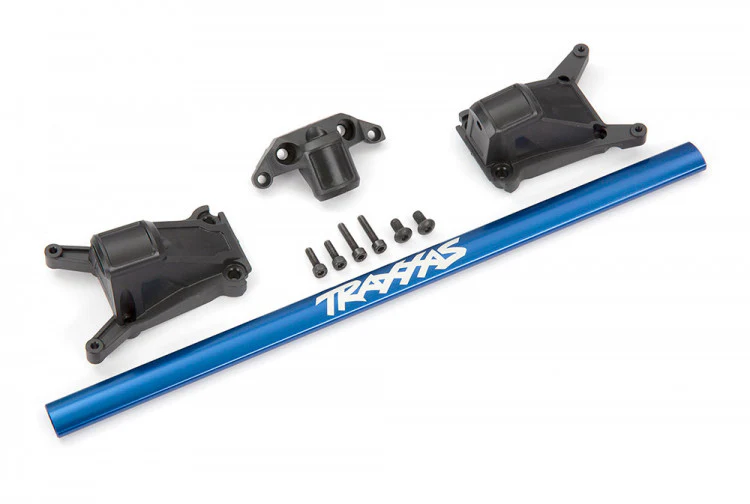 Kit de renfort chassis long Rustler et Slash 4x4 VXL - Traxxas 6730X Bleu