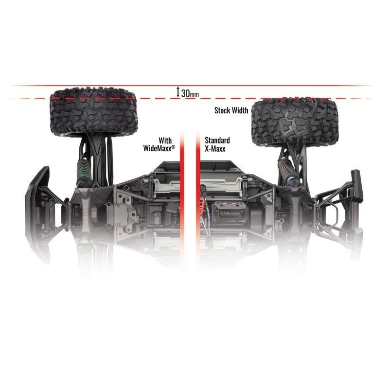 Kit de suspension Large Rouge XMaxx Wide Maxx - Traxxas 7895R - Image 2