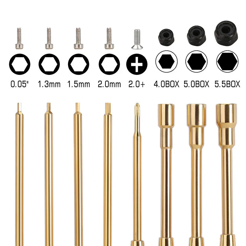Kit d'outils à changement rapide INJORA 8 en 1 pour mini crawler rc 1/24 et 1/18 - Tool-LSD49 - Image 3
