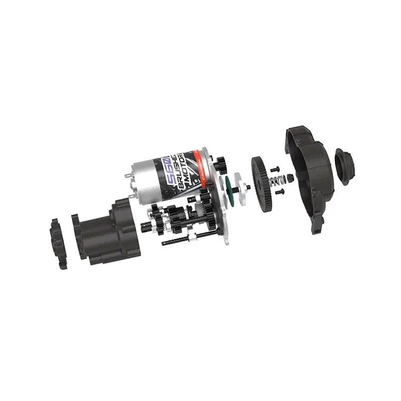 Crawler EMOX3 1/8 RTR métal rouge 775 charbon - Cross RC CRO90100169 - Image 13