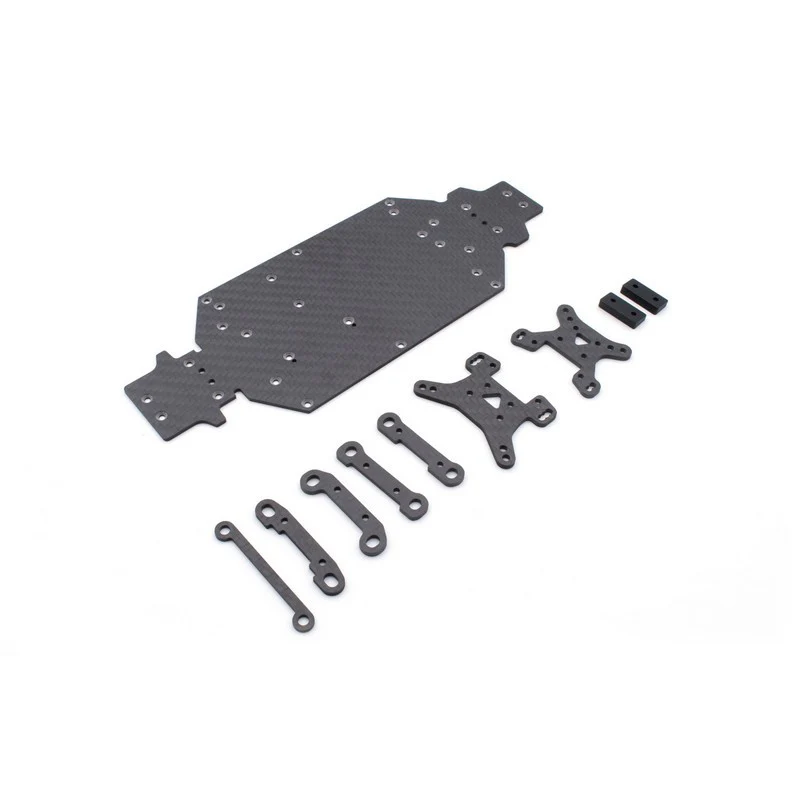 Kit UPGRADE châssis et supports carbone Wltoys 144001, Z06 3120, Mini Cito 1/14