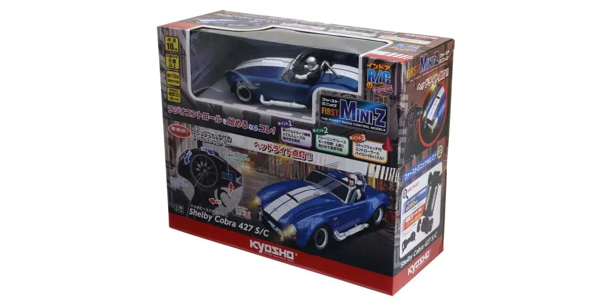 Kyosho First Mini-Z 1:28 Shelby Cobra 427 S/C 1960 Bleu - K.66610A - Image 6