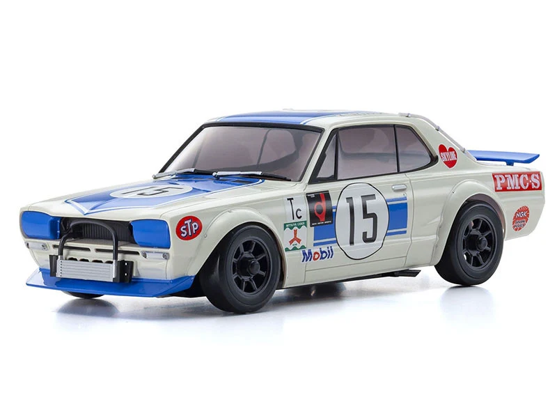 Kyosho Mini-Z AWD Skyline 2000GT-R KPGC10 Racing'72 Blue No15 (MA020/KT531P) K.32643BL - Image 2
