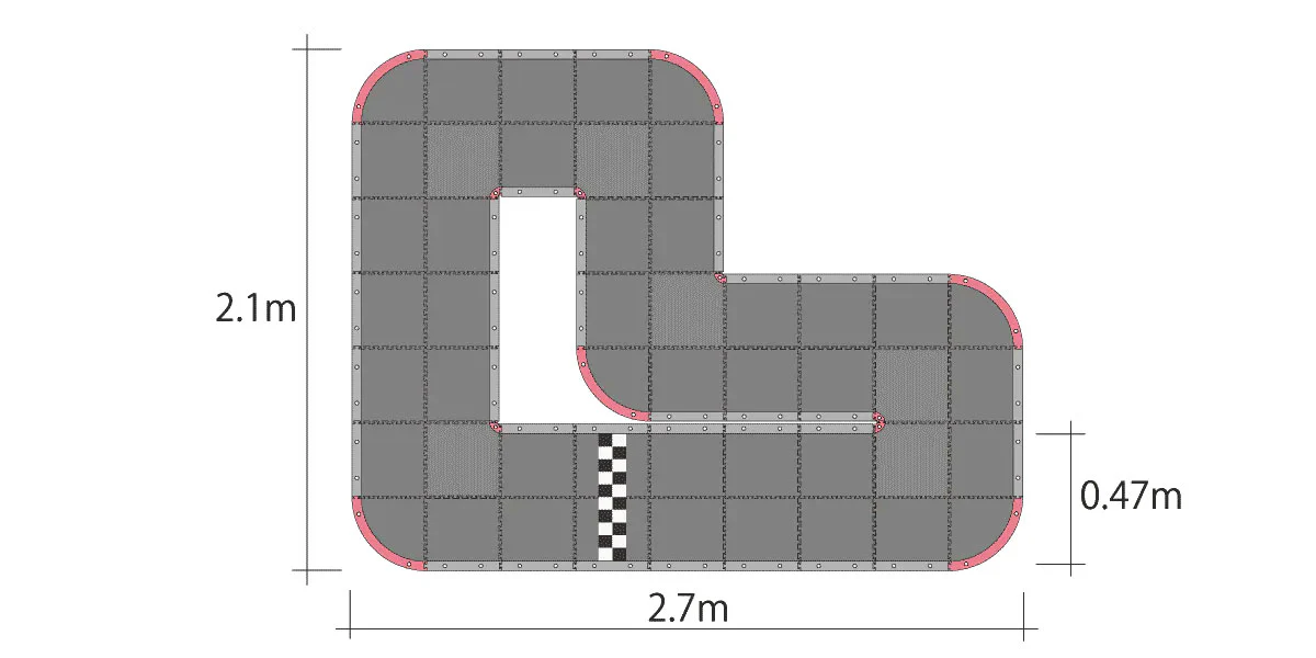 Kyosho Mini-Z Grand Prix Circuit 30 Urethane (48pcs - 30x30), 87033B - Image 3