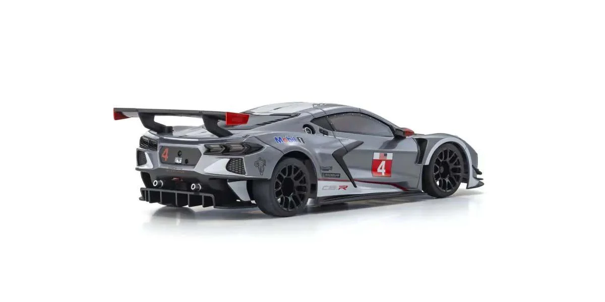 Kyosho Mini-Z MR04 RWD Corvette C8-R Gun Metal/Blanc (W-MM/KT531P) K.32356GMW - Image 2