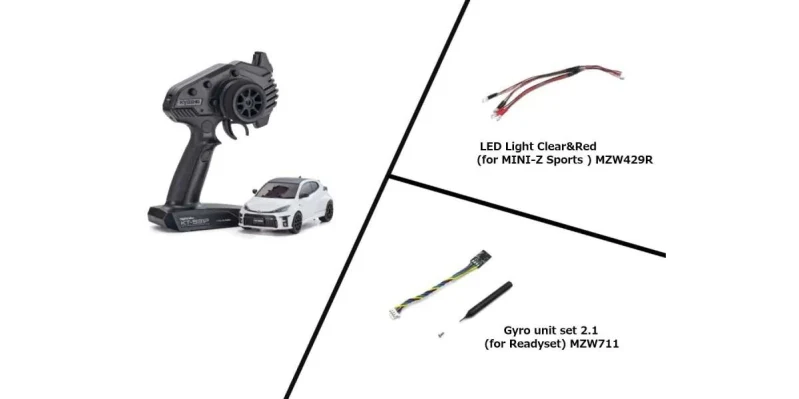 Kyosho Mini-Z MR04 RWD Toyota Yaris Gyro & LED (KT531P) K.32360PW - Image 3