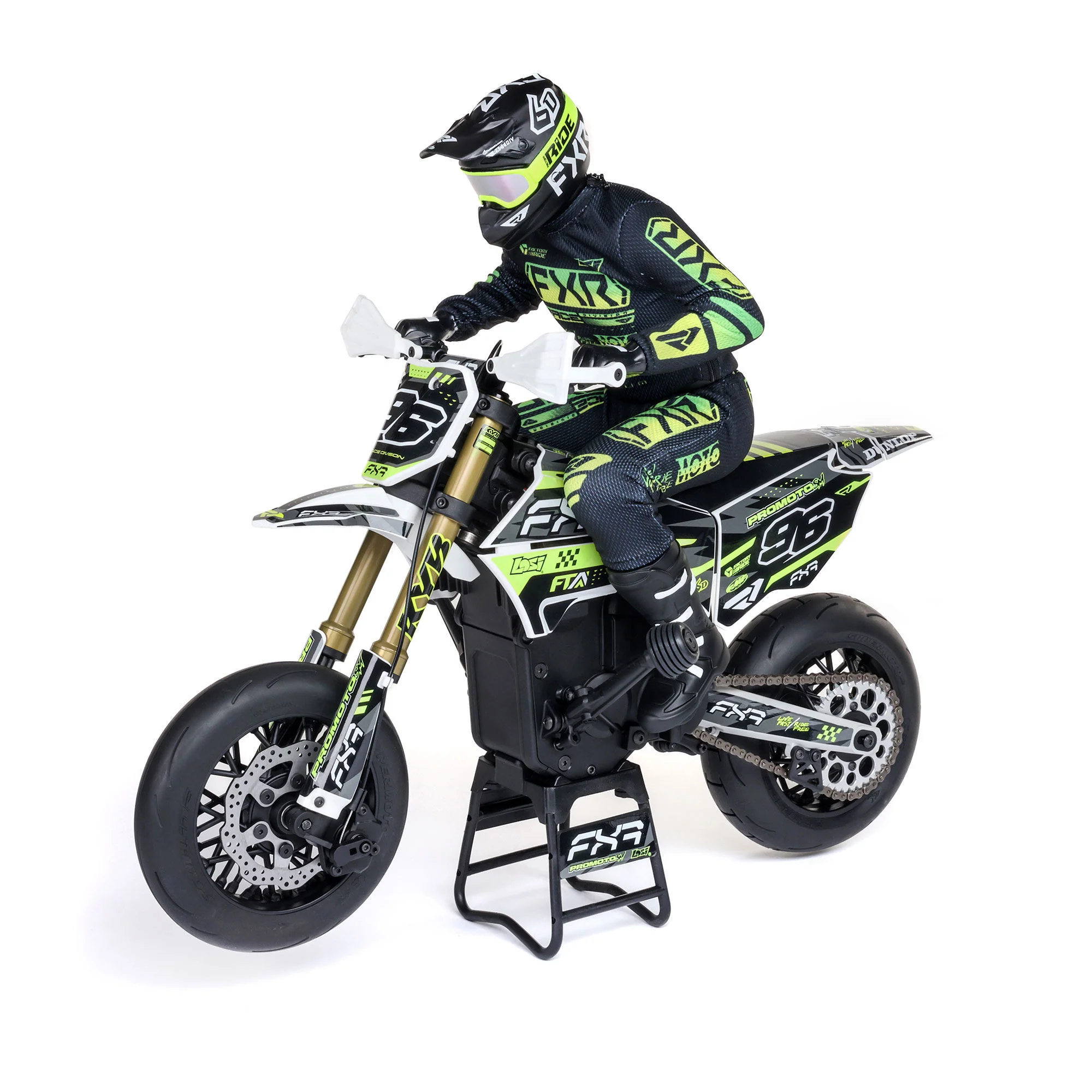 Losi Moto Promoto-SM FXR RTR 1/4 + Batterie et chargeur LOS-2310 - Image 3