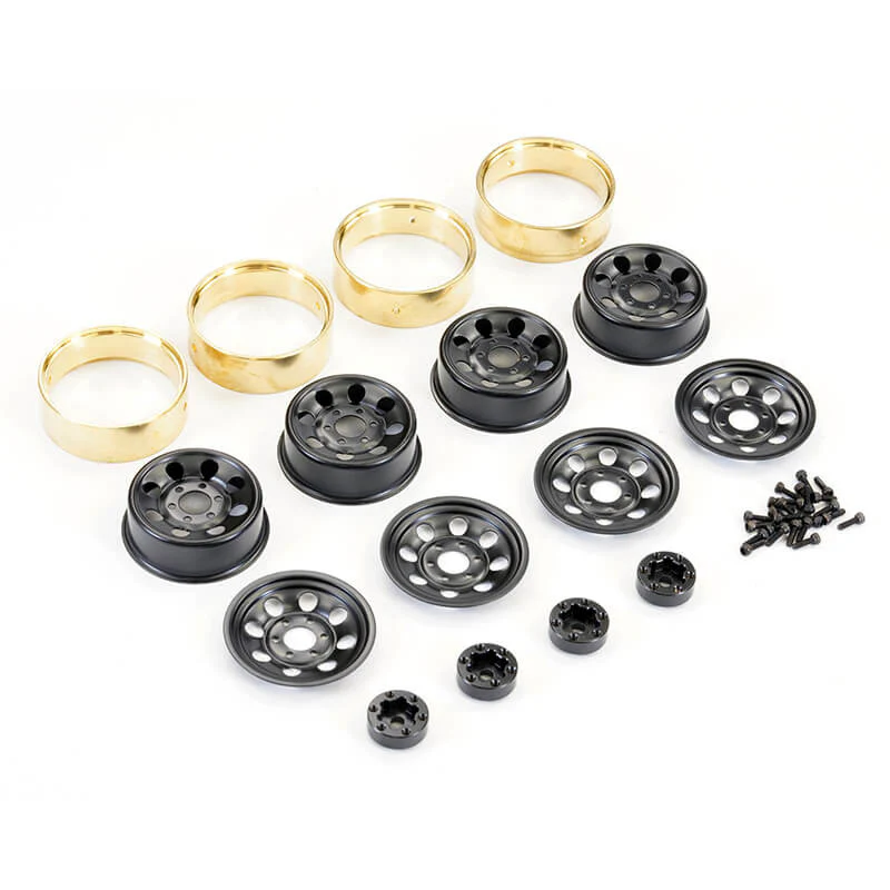 Lot de 4 jantes avec lest en laiton pour FTX Mini XP - FTX9449BK