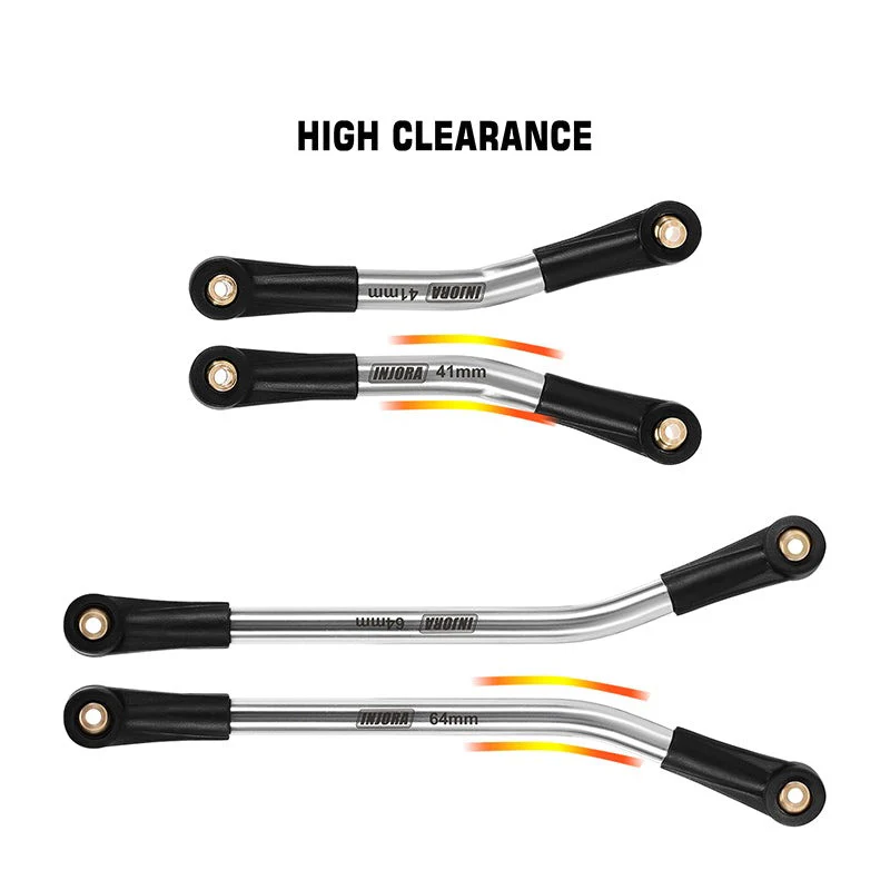 Lot de 4 maillons de châssis à dégagement élevé en acier inoxydable pour Axial SCX24 - SCX24-185 - Image 6
