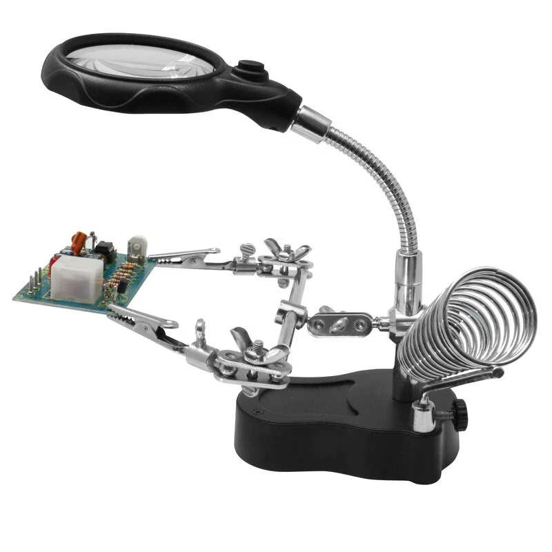Loupe avec aide à la main LED (comprend 3 piles) - HH3