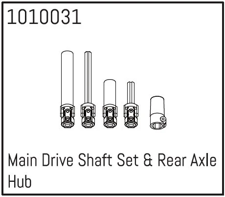 Main Drive Shaft Set et Rear Axle Hub