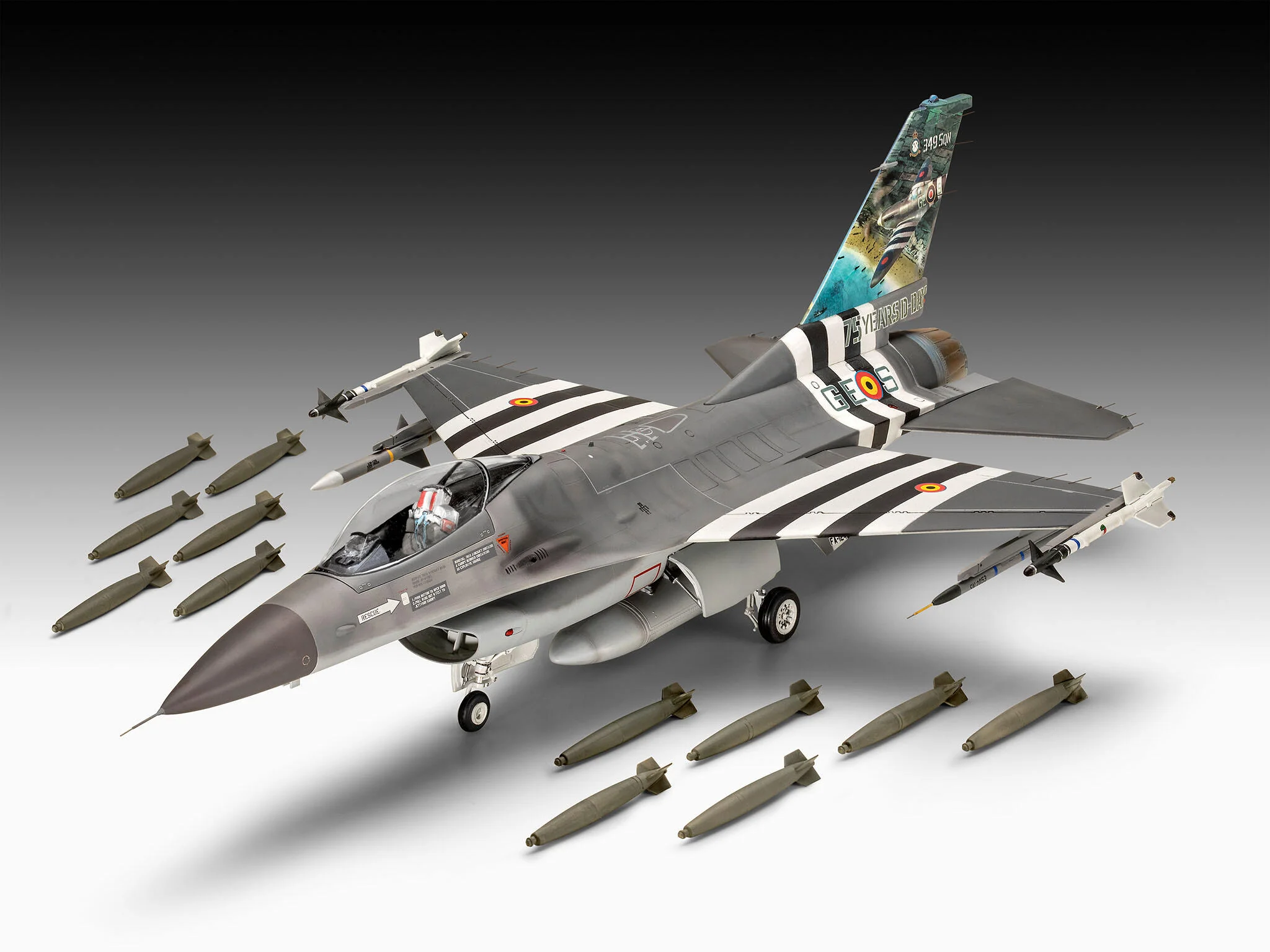 Maquette avion Revell 03802 50ème anniversaire F-16 Falcon - Image 7