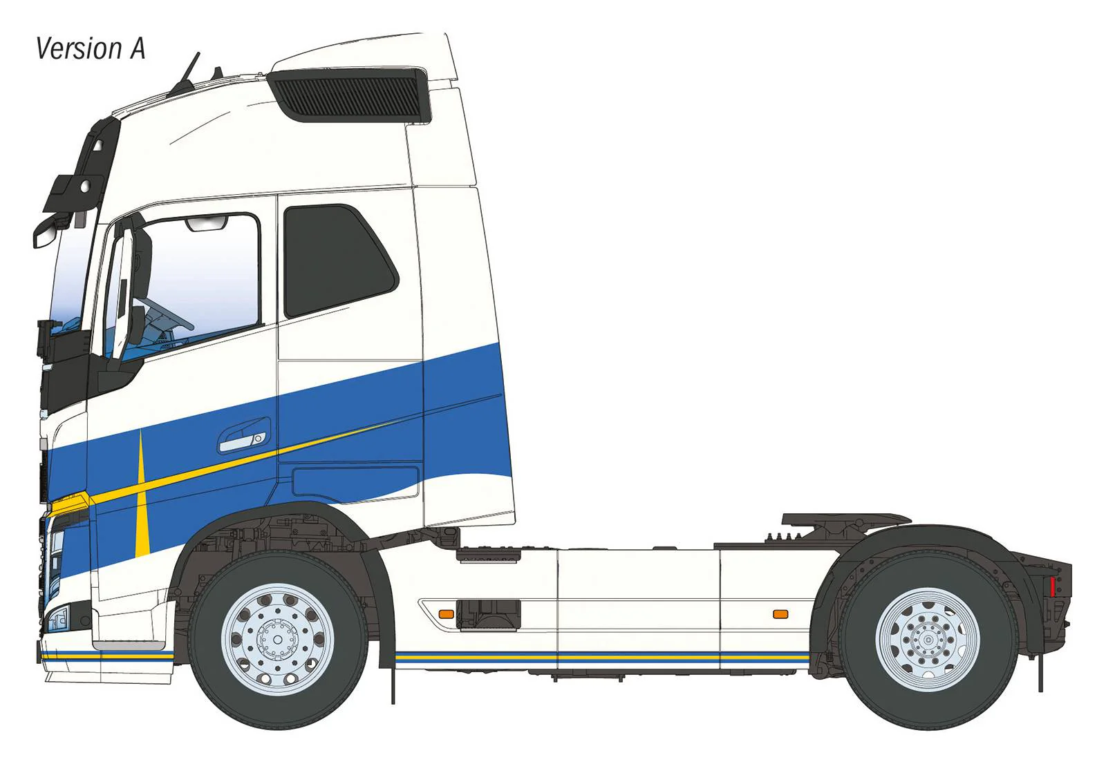 Maquette camion Volvo FH16 Medium Roof - Italeri 3970 - Image 4