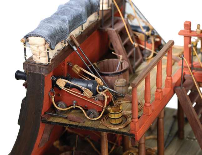 Maquette de bateau en bois Disarmodel 20148 - Navire espagnol de 80 canons - Image 2