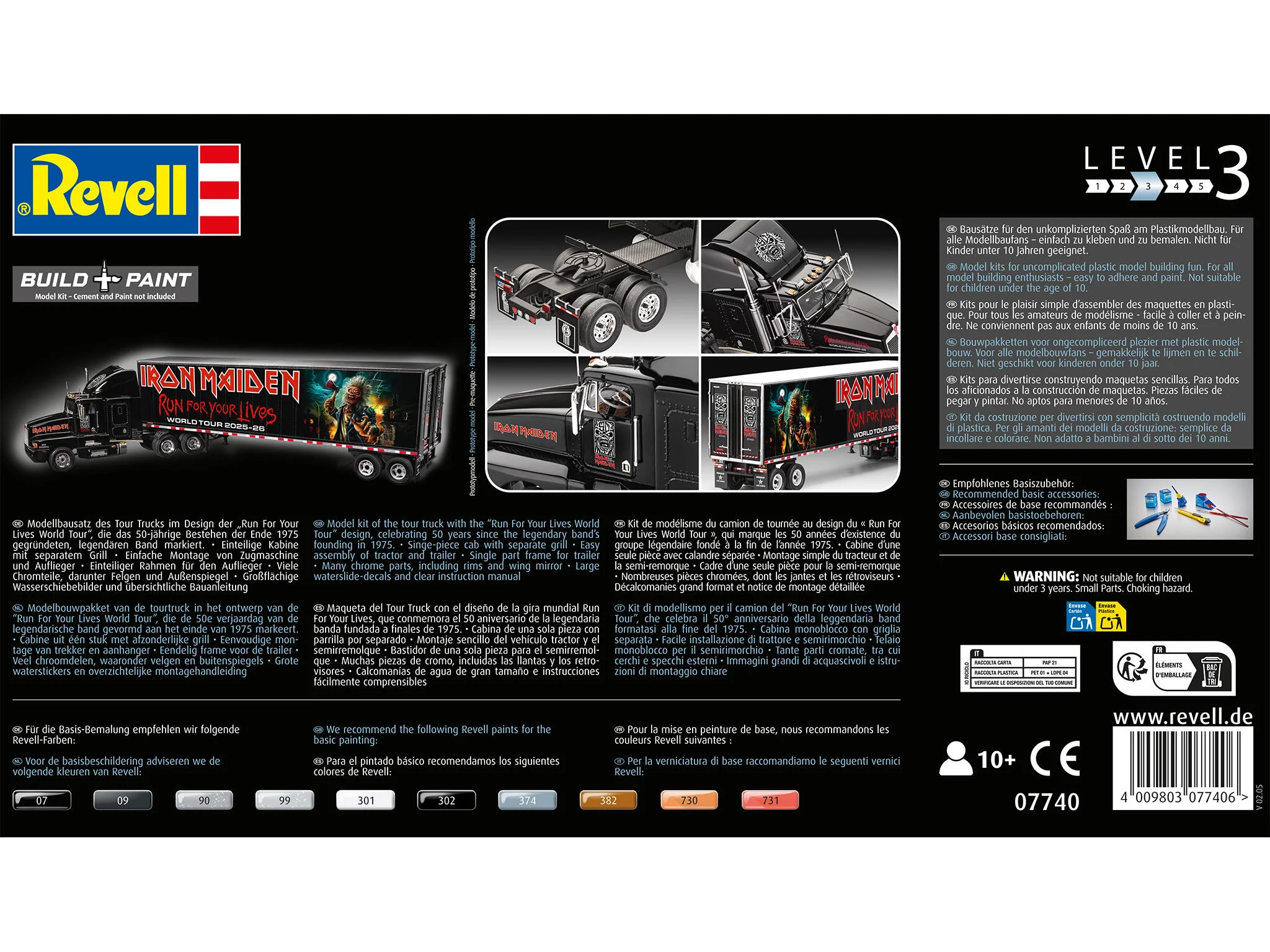 Maquette Revell 07740 Tour Truck "Iron Maiden" (50th Anniversary) - Image 11