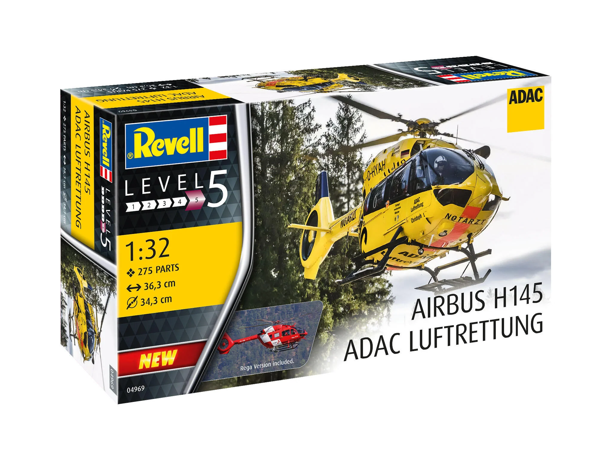 Maquette hélicoptère Revell 04969 Airbus H145 "ADAC Sauvetage aérien" - Image 5