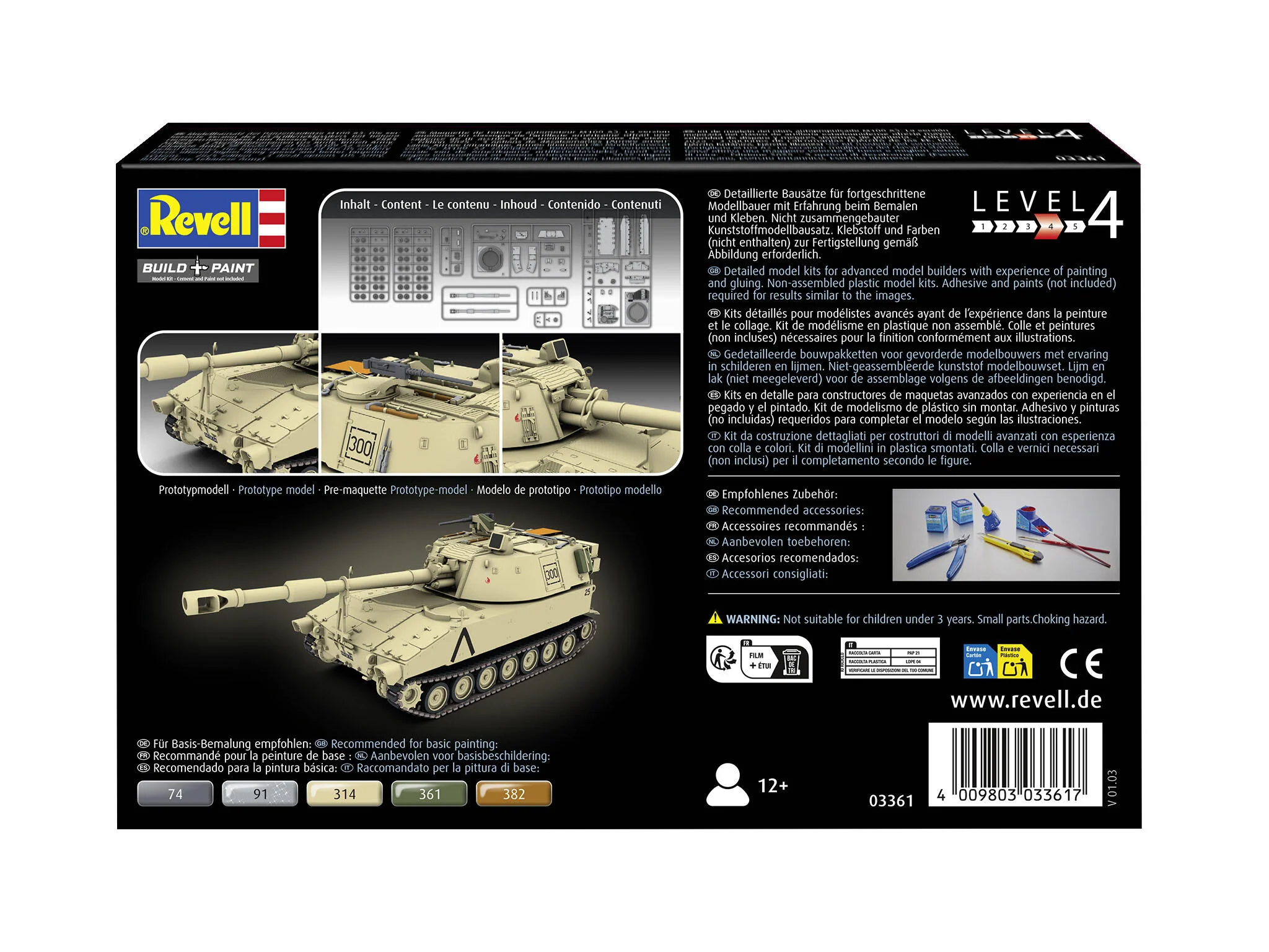 Maquette Char militaire Revell 03361 M109 A2 - Image 7